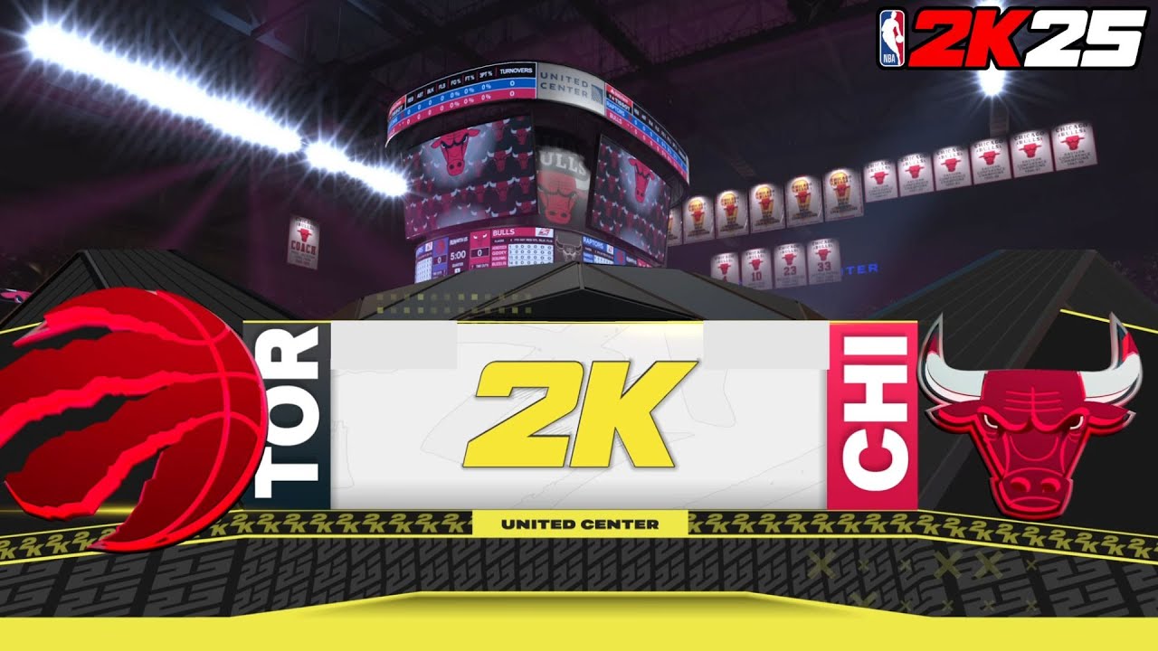 VUELVE el Quinteto Inicial de Gala Chicago Bulls vs Toronto Raptors NBA 2K25
