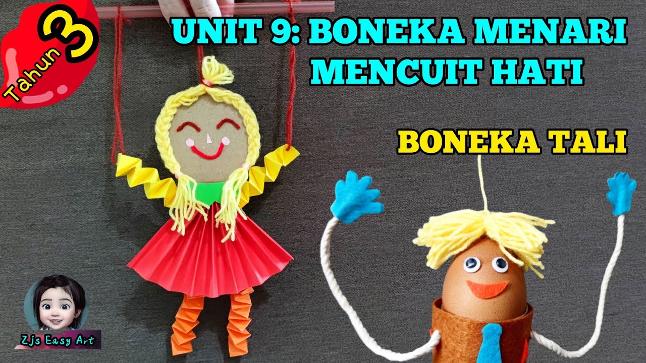 PSV Tahun 3 Unit 9 Boneka Menari Riang  Mencuit Hati (Boneka Tali) MS 75 Pendidikan Kesenian SK 人偶
