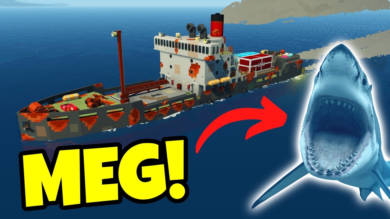 SPY SHIP MEGALODON SURVIVAL In Stormworks!