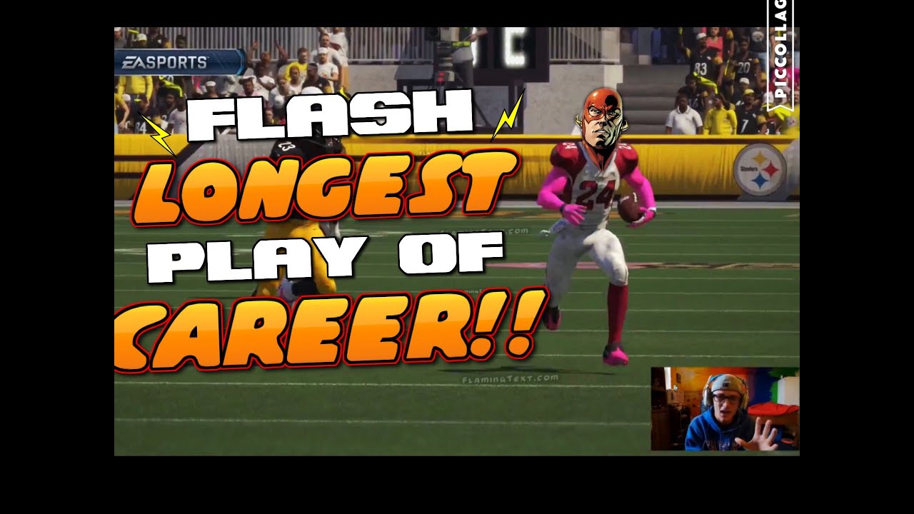 FLASH GOES YARD FOR HIS LONGEST TD EVER!! Madden 16 Superhero Challenge