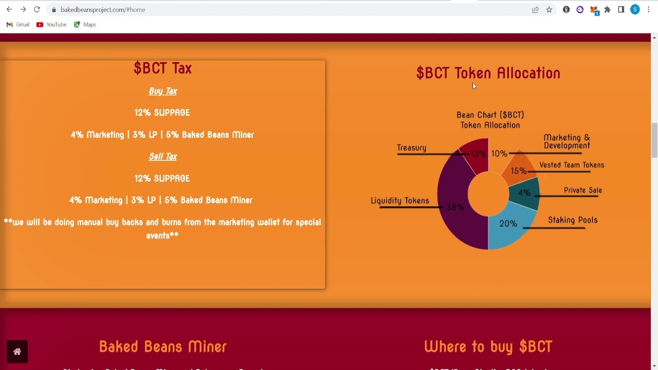 BCT Token  | Baked Beans BNB Miner