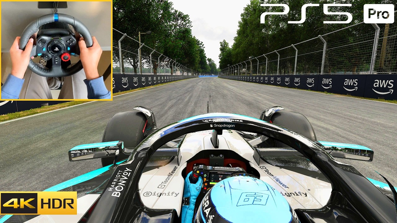 F1 25 PS5 Pro 4K HDR Ultra Realism Gameplay | Logitech G29 Steering wheel