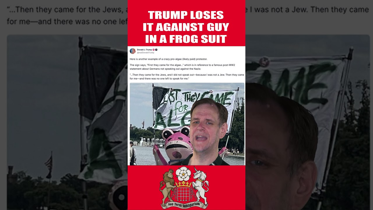 Трамп срывается на лягушку #трамп #политикасша #shorts