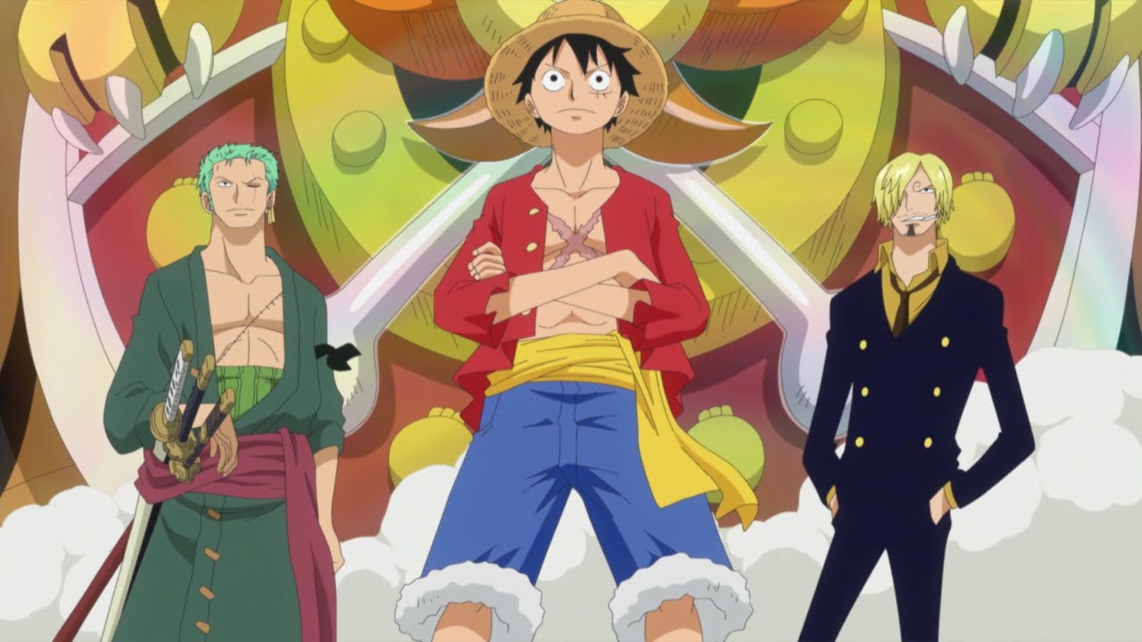 Trio monstro - N&atilde;o vamos deixar voc&ecirc;s interferirem o nosso capit&atilde;o! - One Piece (EDIT)