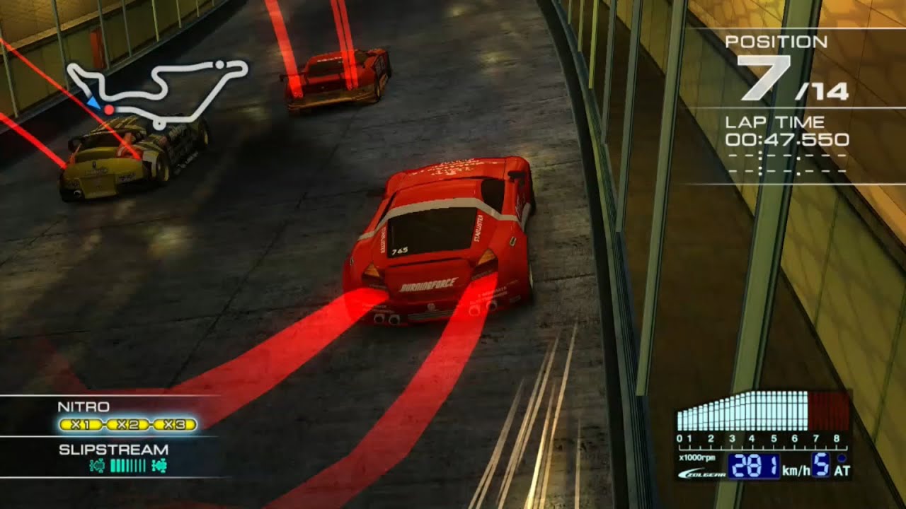 Ridge Racer 7 Maker's Trial ROLLING THUNDER with Bayonet at Crossbay Tunnel R [Spectator view]