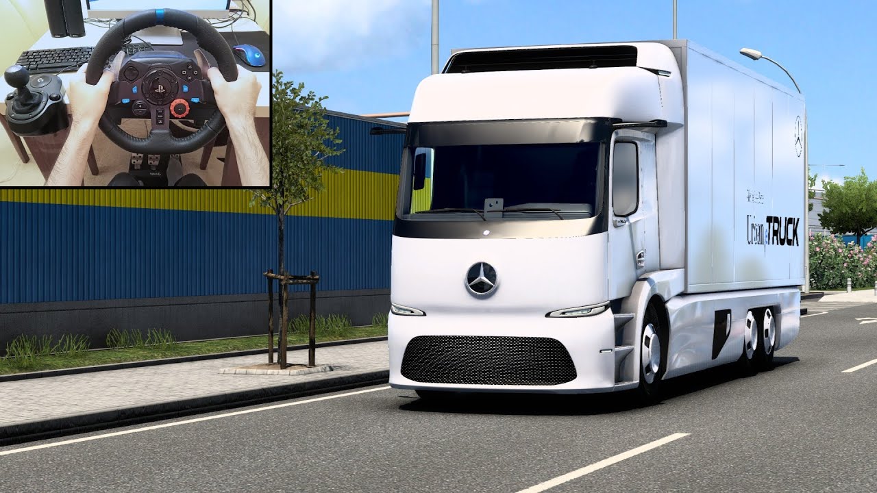 Mercedes-Benz Urban E-Truck - Through Spain | Euro Truck Simulator 2 | Logitech G29 Gameplay