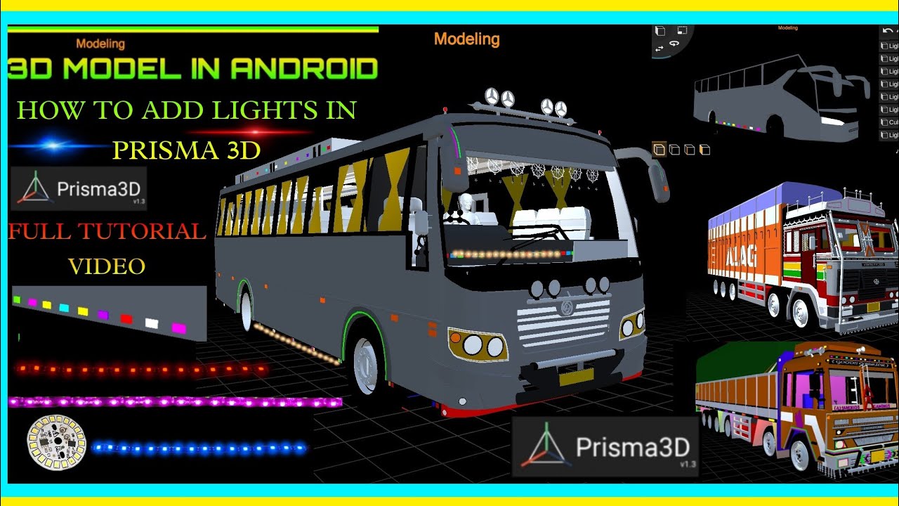 prisma 3d. how to add glowable lights in prisma 3d .a1 andro gaming