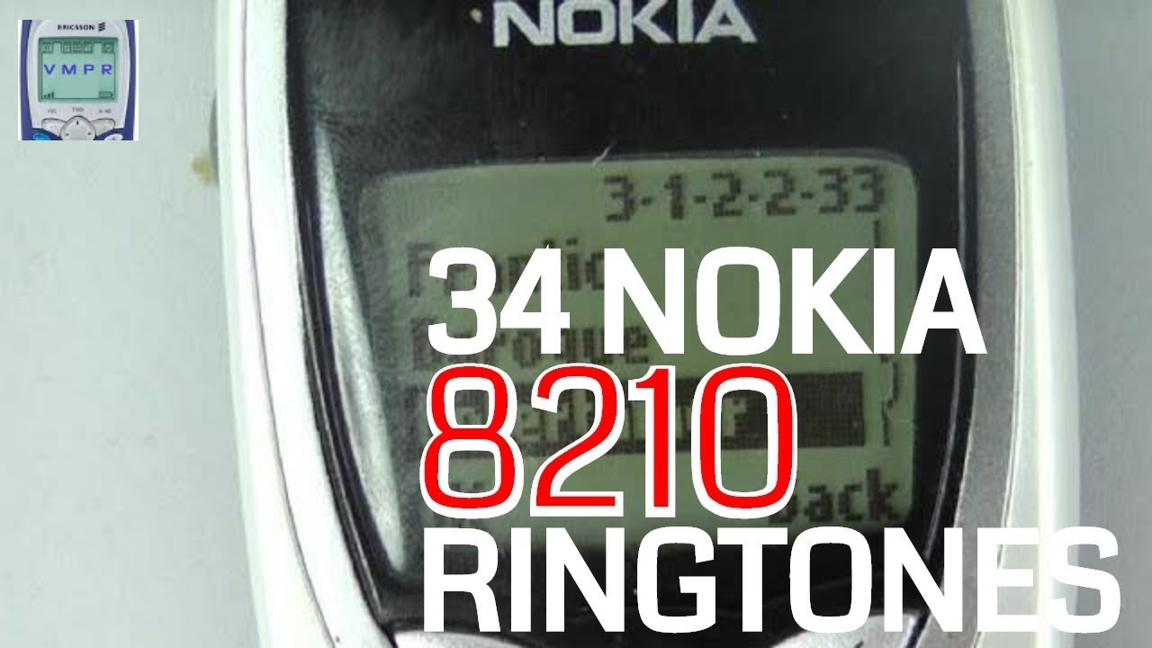 Nokia 8210 Mobile Phone Ringtones from 1999 - 34 Ringtones in 3 Minutes
