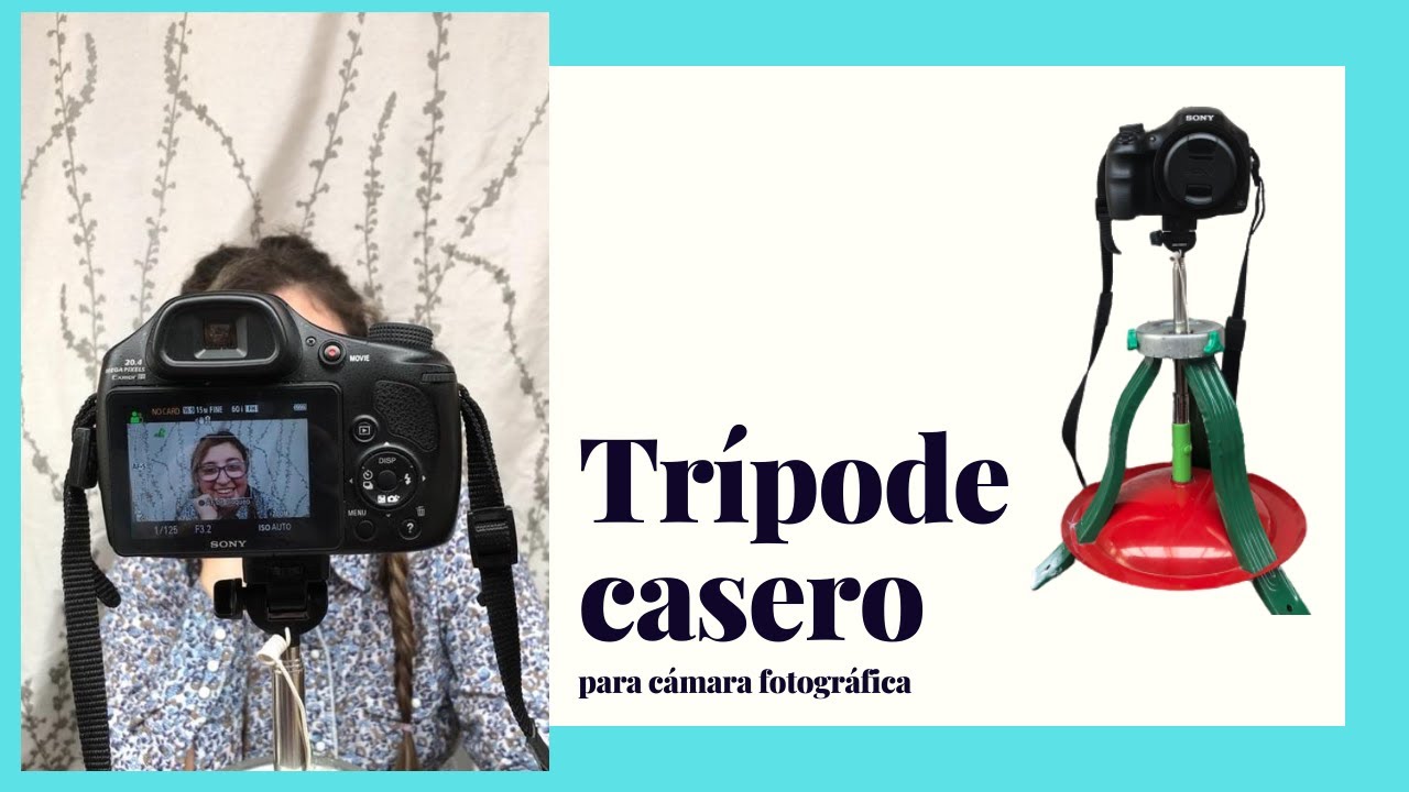 Tr&iacute;pode casero para c&aacute;mara fotogr&aacute;fica