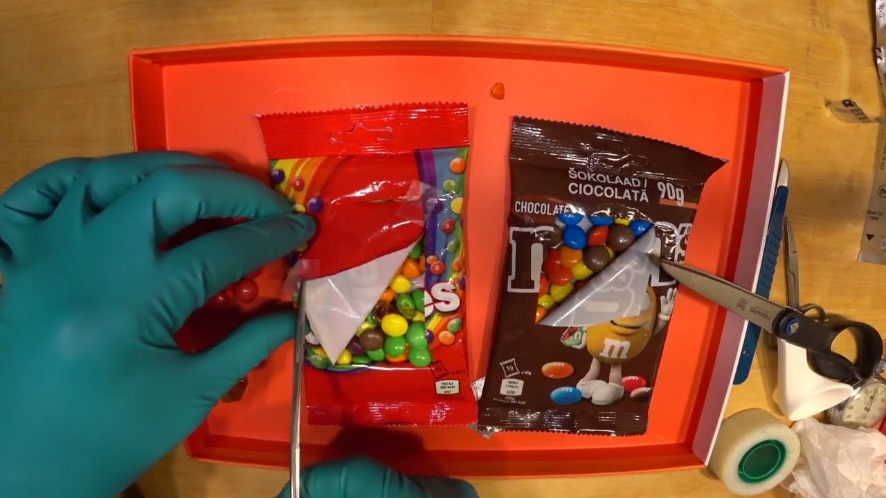 ASMR: Skittles Organ Transplant