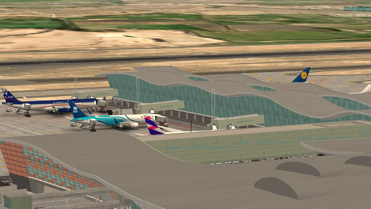 Unlocking (Main) Terminal Extension 2C at Santiago Airport | World of Airports | Gameplay
