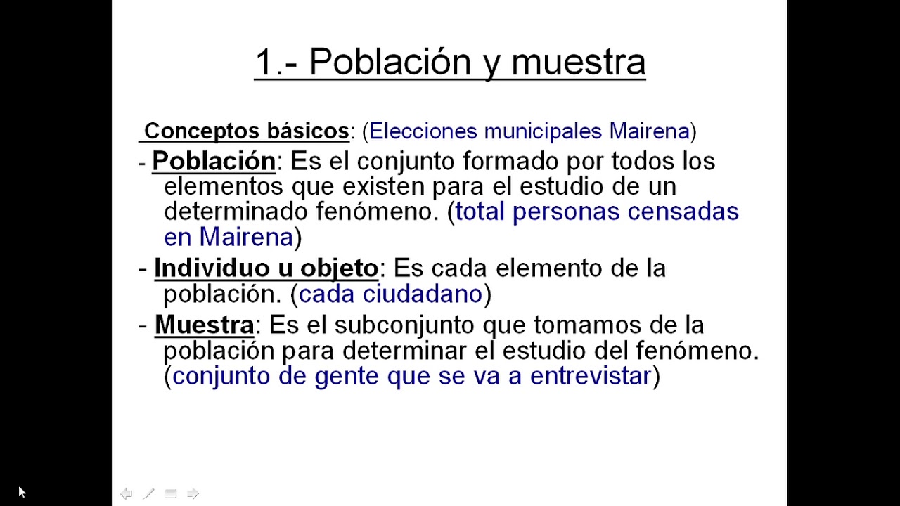 Población muestra con ejerc