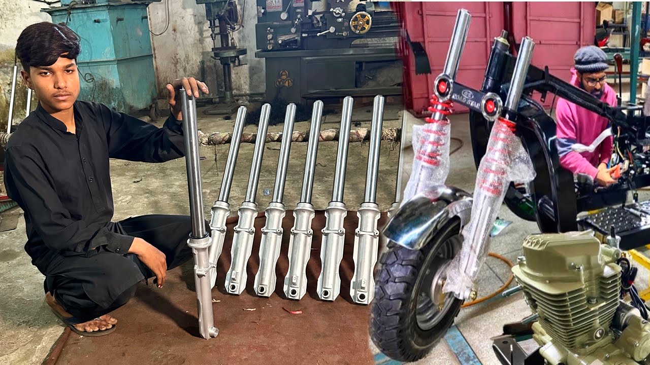 Manufacturing Process of Loader Rikshaw Front Shock Absorbers |