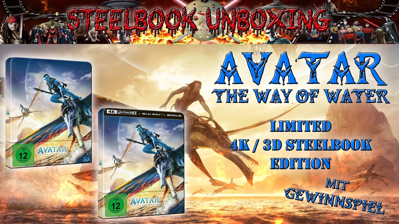 Unboxing - AVATAR - THE WAY OF WATER - 3D/4K - Steelbook