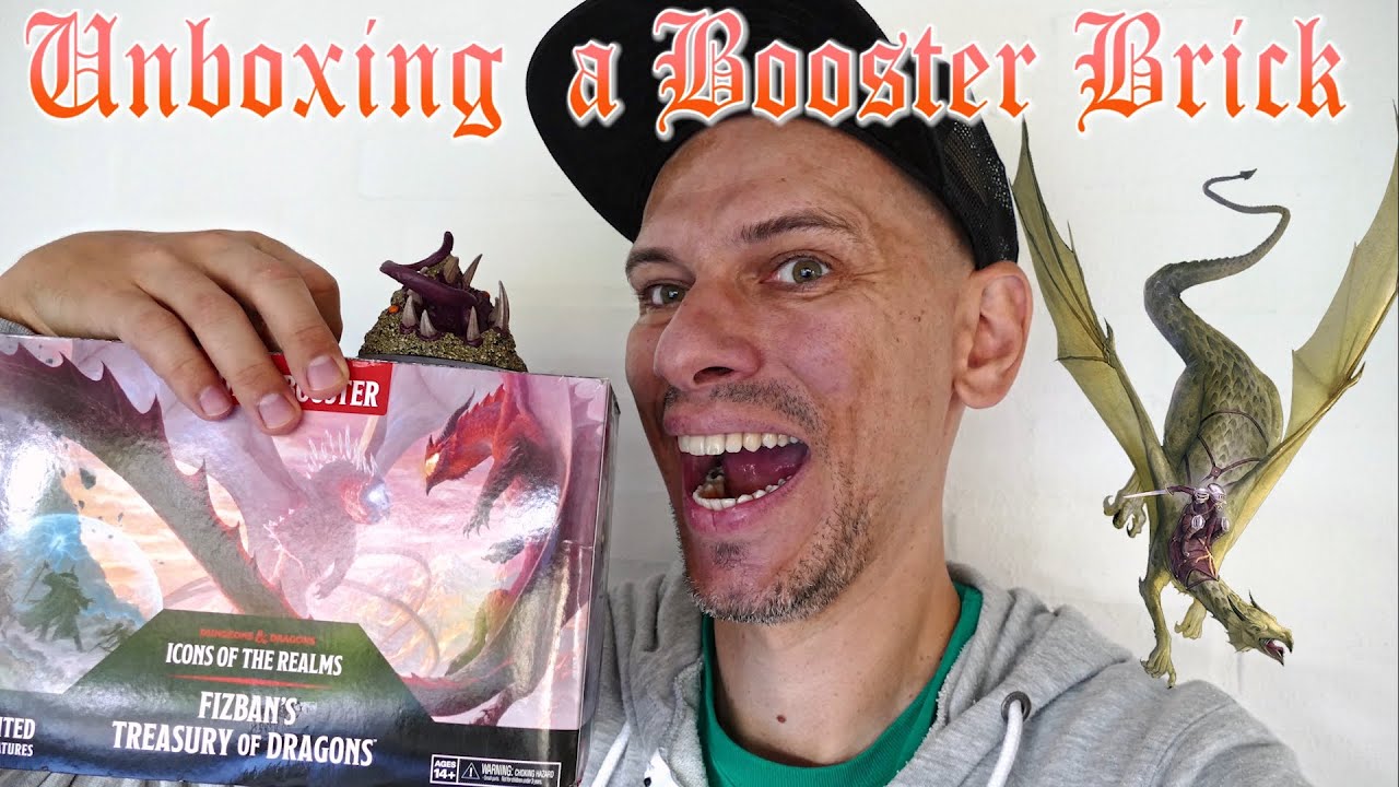 Fizban's Treasury of Dragons D&D Miniatures - Booster Brick Unboxing