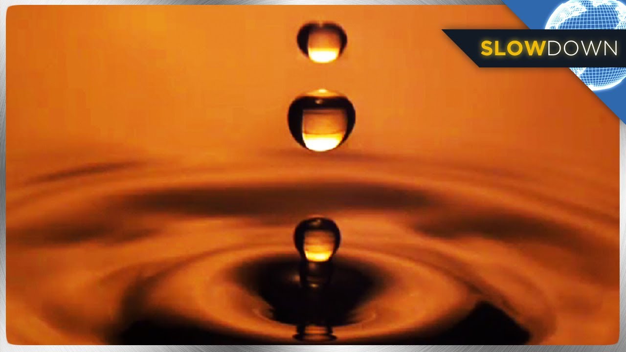 Delicate Water Droplets in Slow Motion
