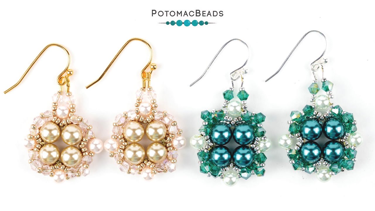 Nested Pearl Earrings - DIY Jewelry Making Tutorial by PotomacBeads