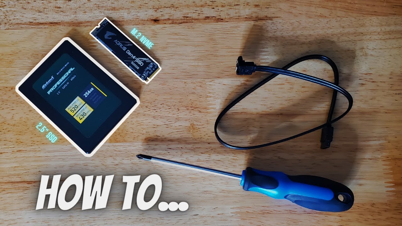 How To Install A M.2 SSD and 2.5 Inch SSD