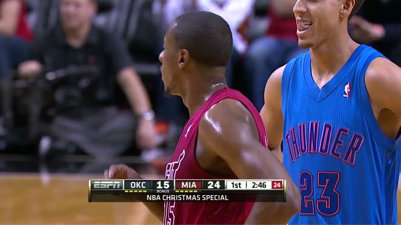 2012-2013 NBA Christmas Game Miami Heat vs Oklahoma City Thunder 