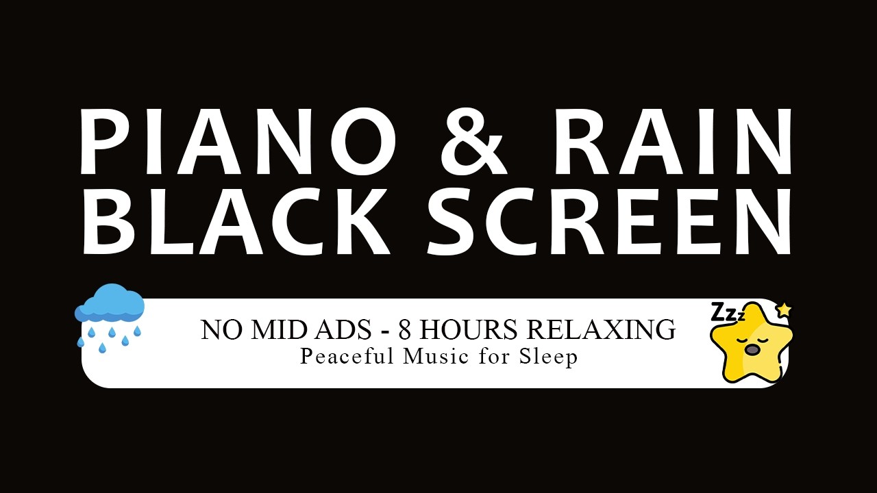 Peaceful Piano Music for Mental Fatigue | Gentle Rain Sounds for Stress Relief and Calm