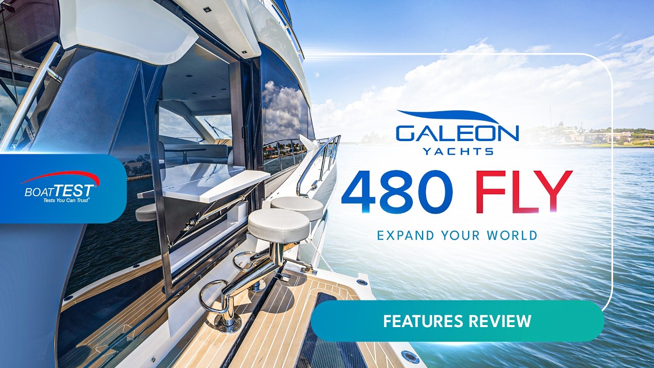 Экскурсия на яхте Galeon 480 Fly Full Yacht Tour | Роскошный флайбридж с балконами