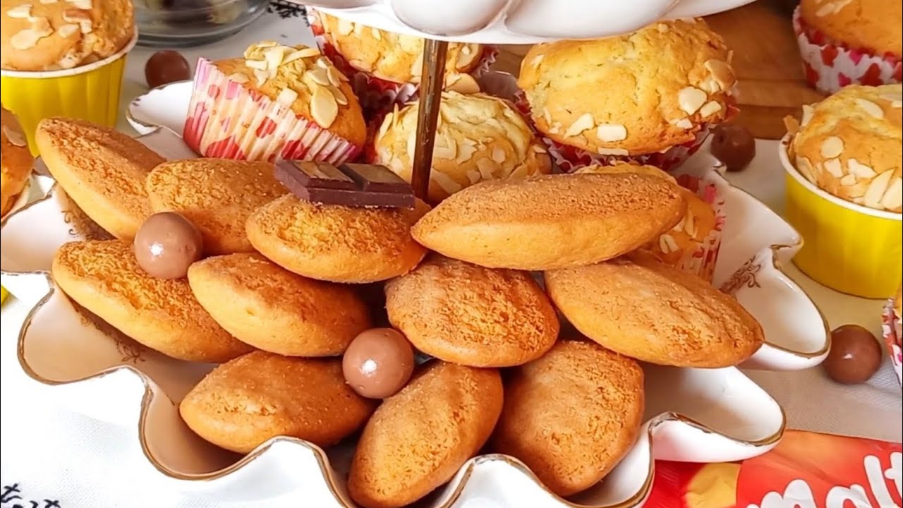 مادلين وكاب كيك احترافي وصفة المخبزات خفيف منفوخ ومفشفش بلا زيت بلا حليب او يوغورت وبلا خل