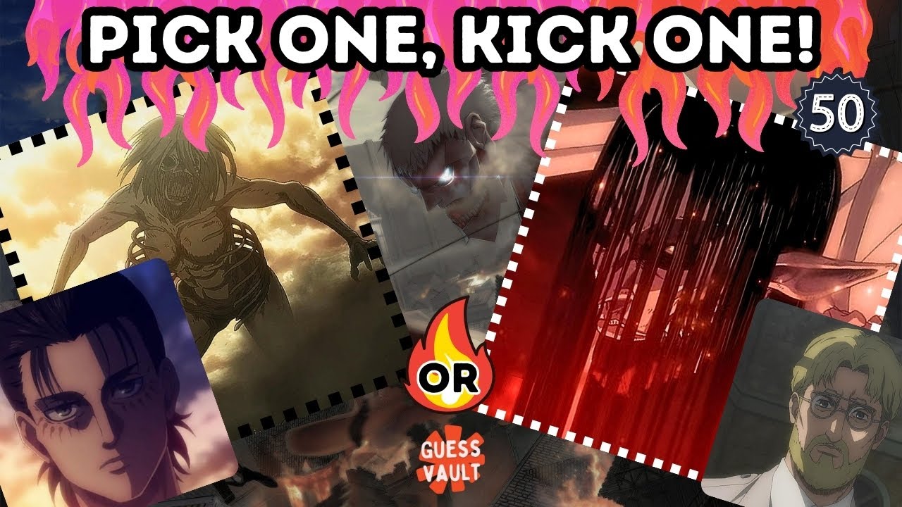 Attack On Titan Quiz - Pick One Kick Random Attack On Titan Characters