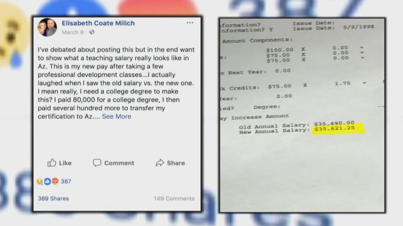 VIDEO: AZ teacher posts pay stub online