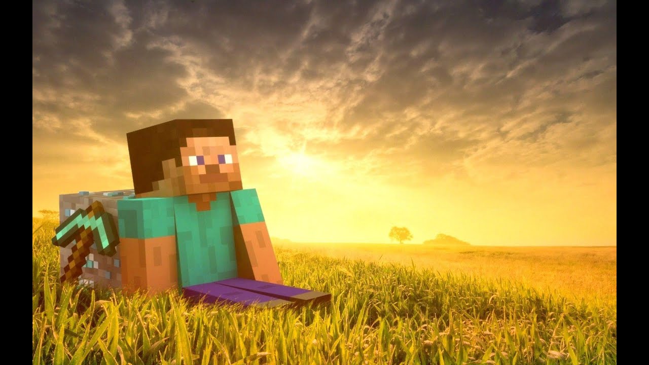 Playing Minecraft