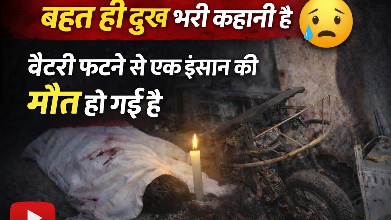 बहुत ही दुःख भरी कहानी ह बैटरी फटने से एक इंसान की मौत 