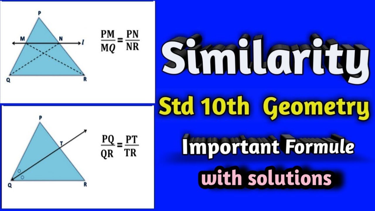 Similarity std 10th all important formulas for revision | lessons wise all formulae