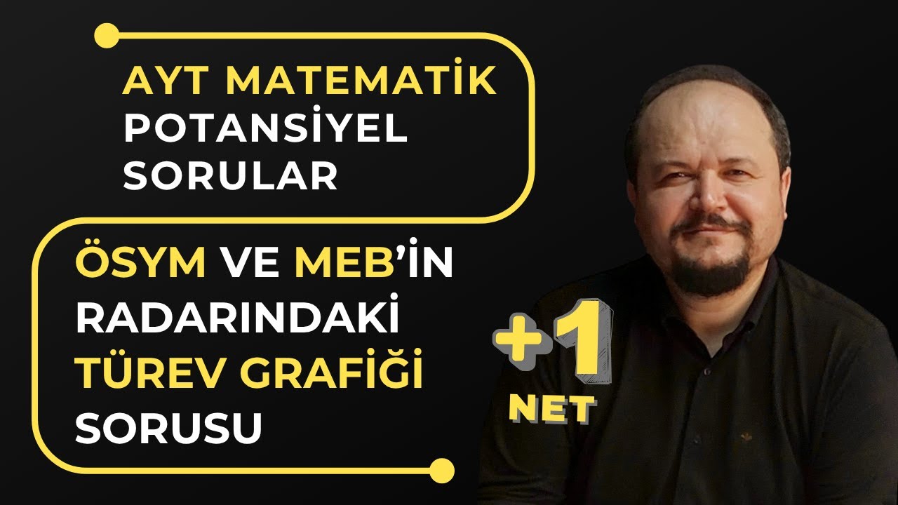 ÖSYM ve MEB'in Radarındaki Türev Grafiği Sorusu | İntegral Soru Çözümü | AYT Matematik