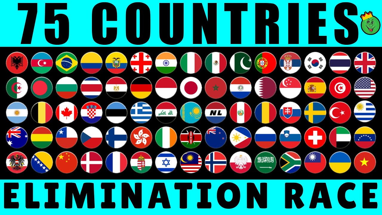 75 Countries Elimination Marble Race
