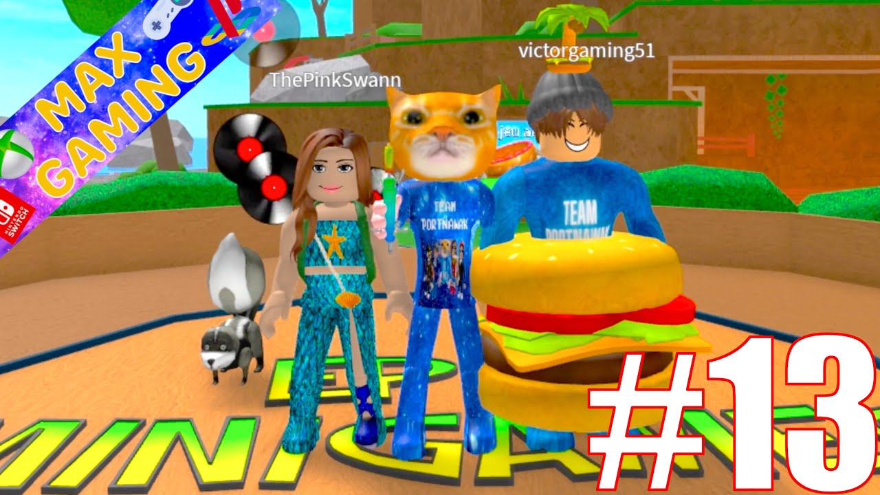 JE GAGNE 300 MINI-JEUX JE FAIS RAGER PINK ET VICTOR Roblox Epic Mini Games Gameplay #13 - Max Gaming