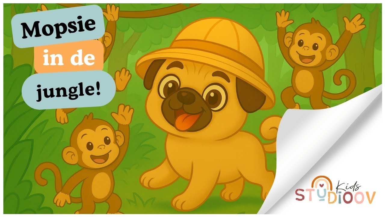 🌴 Mopsie in de Jungle 🐅 | Voorleesverhaal met dierenavontuur voor kinderen | Studioov Kids