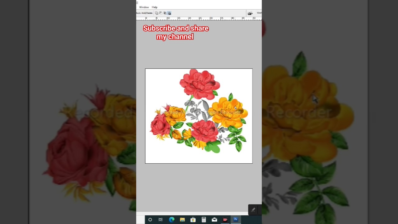 separation beautiful 😍 bunch flower design tutorial 