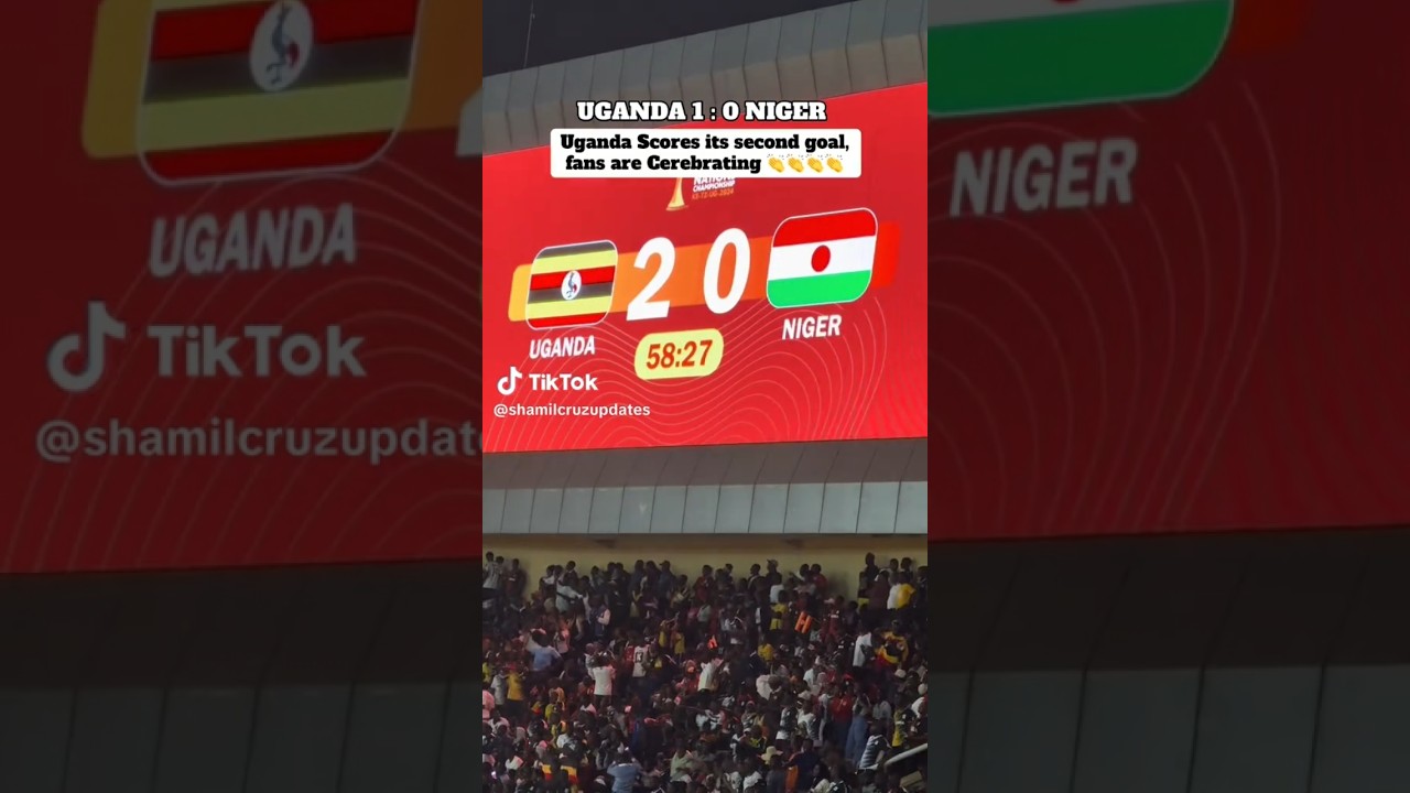 Uganda Cranes defeats Niger in a football match
