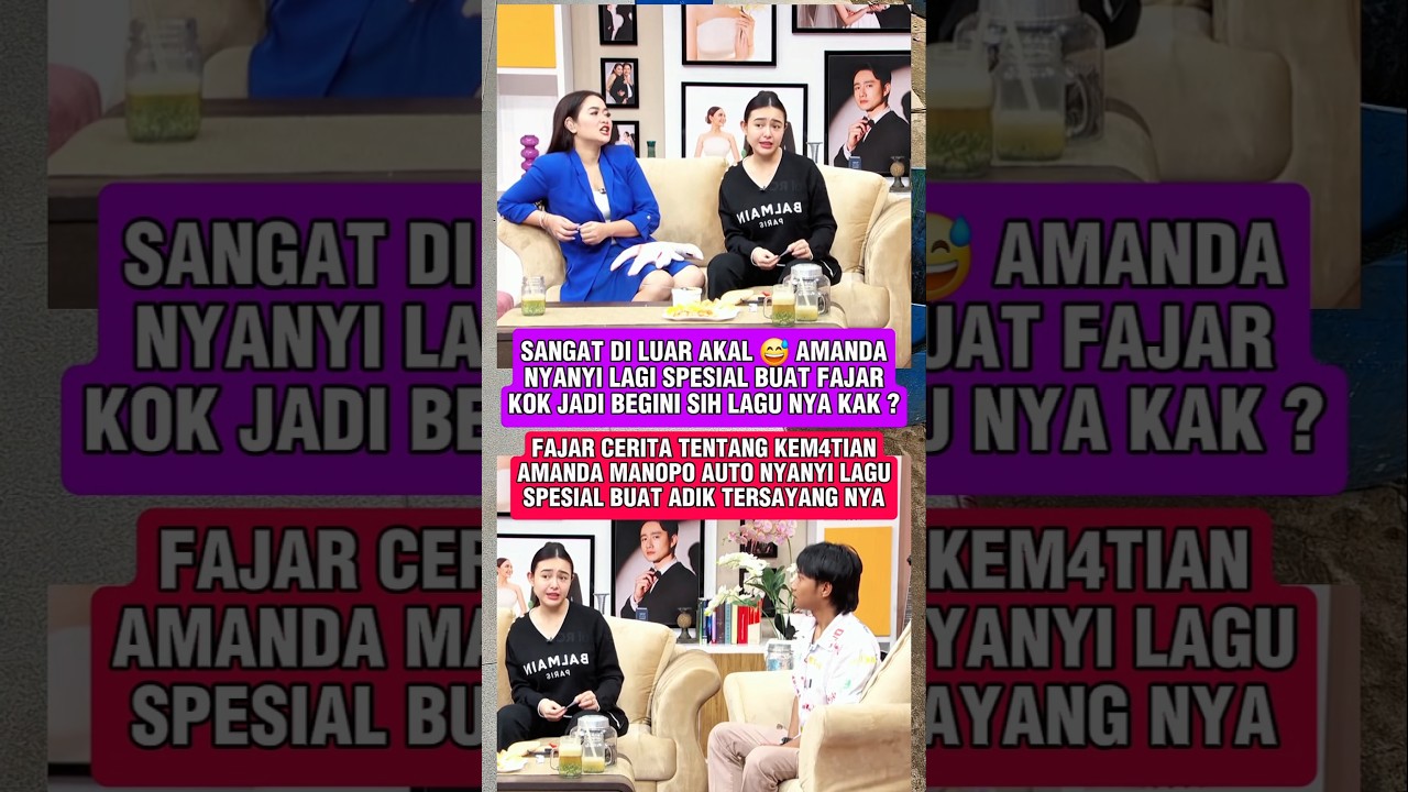 Amanda manopo nyanyi lagu spesial buat Fajar sadboy 
