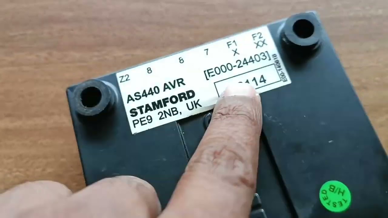 AS440 AVR CONNECTION WITH ALTERNATOR .