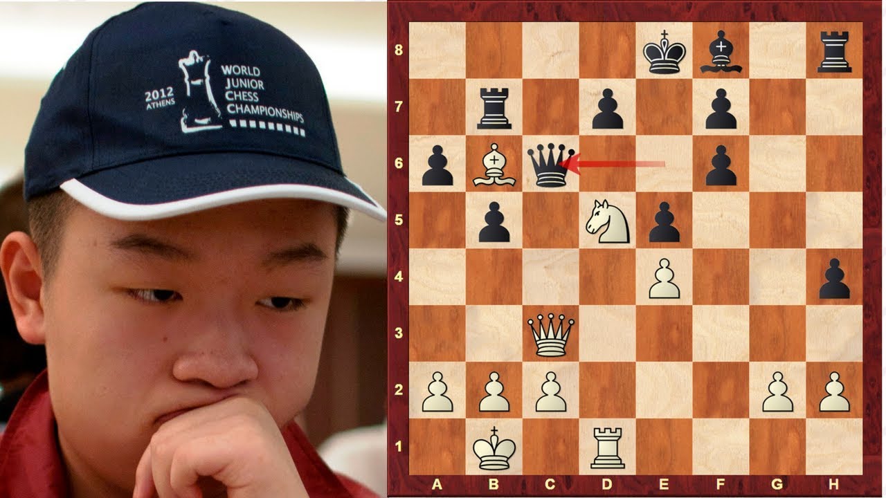 Amazing Chess Game: Wei Yi vs Anne Haast - a young chinese Mikhail Tal ?! - Tata Steel B (2015)