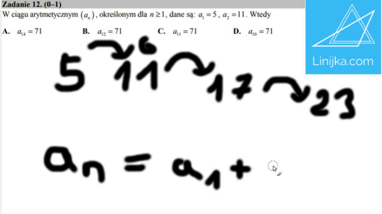 Matura matematyka 2017 - zad 12 - poziom podstawowy