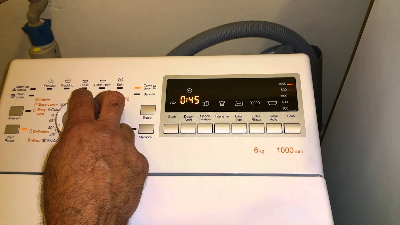הוראות הפעלה למכונת כביסה קונסטרוקטה 6 קילו