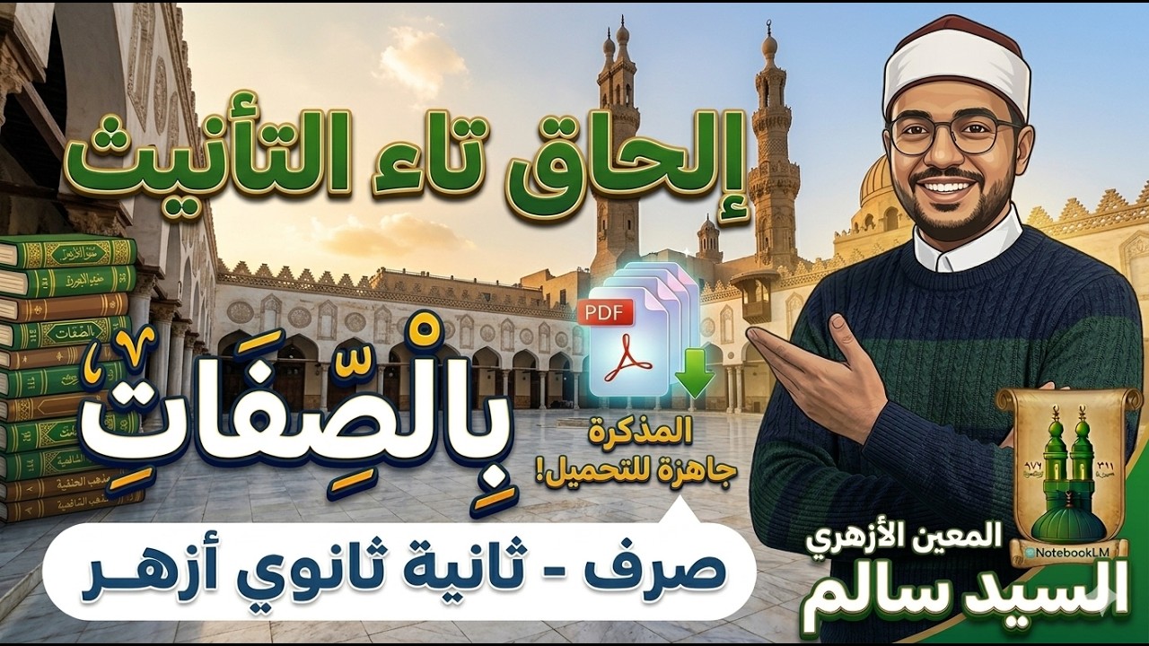 أحوال إلحاق تاء التأنيث بالصفات (صرف) ثانية ثانوي أزهر | السيد سالم