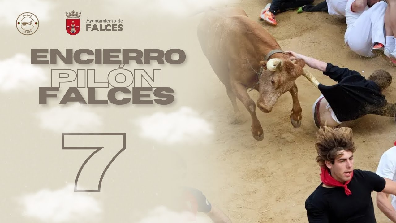SEPTIMO ENCIERRO del Pil&oacute;n de Falces 2025 | Vacas de Juan Jos&eacute; Laparte