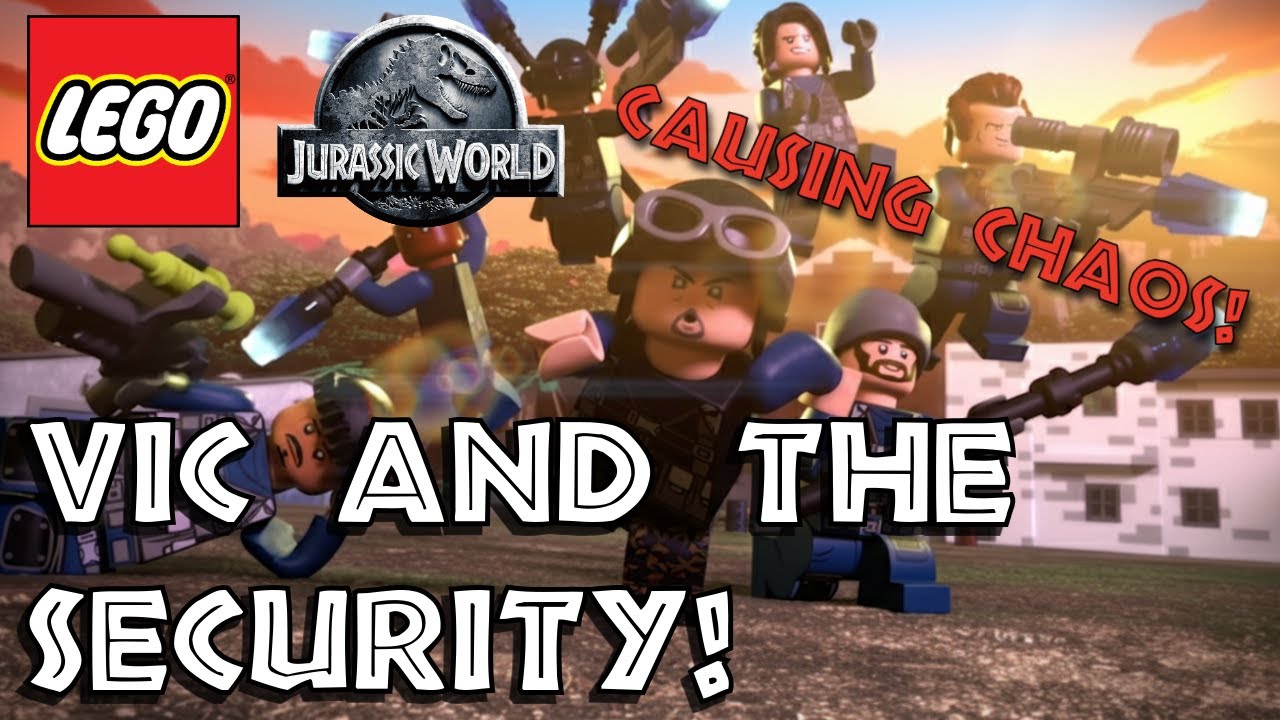 LEGO Jurassic World but it's just Vic and the Security causing chaos!