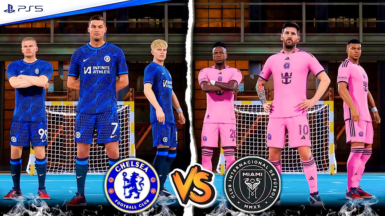 MESSI, RONALDO, MBAPPE, GARNACHO, SALAH, VINI JR ALL STARS | INTER MIAMI vs CHELSEA FIFA VOLTA PS5