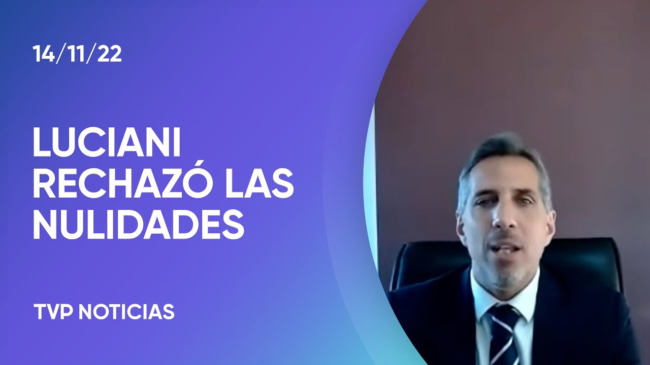 Vialidad: el fiscal Luciani rechaz&oacute; los planteos de nulidad