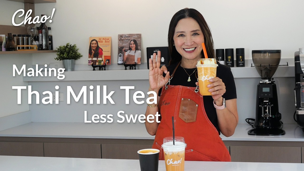 HOW TO MAKE LESS SWEET THAI MILK TEA