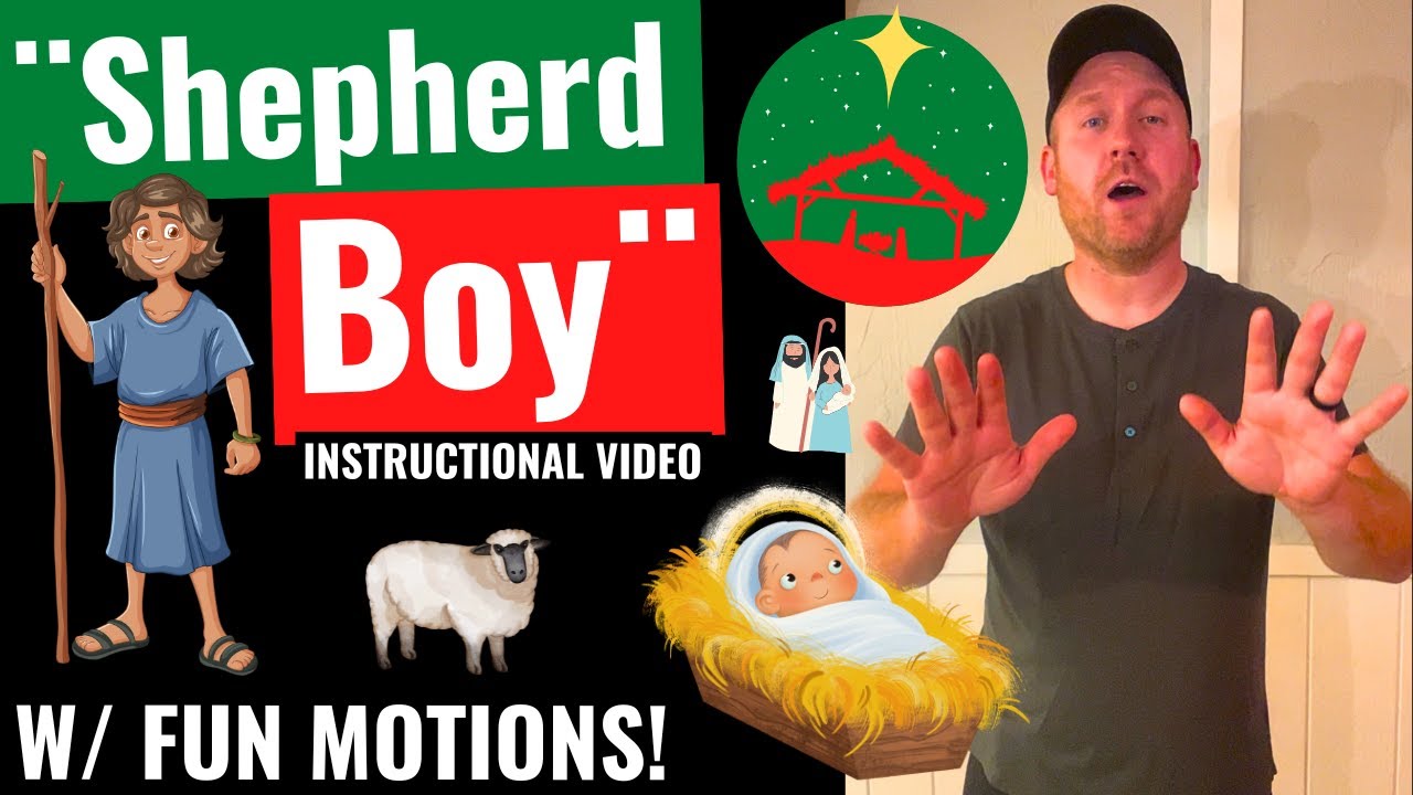 “Shepherd Boy” Instructional Video Waterline Church Kids Program 2024 w/ Fun Motions