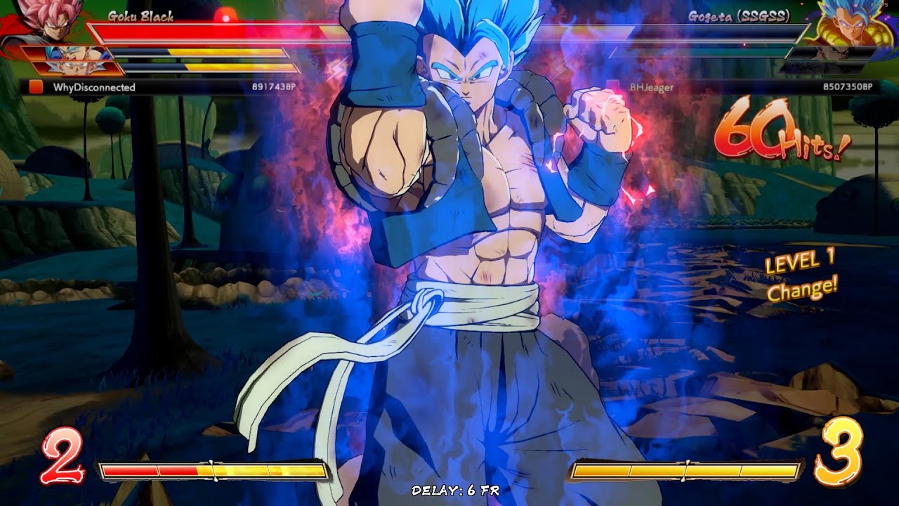 I completed Gogeta Blue's new ToD in real match [DBFZ]